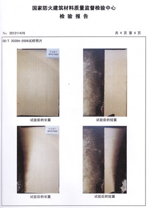 草莓视频色版下载燃燒性能檢驗報告(中)